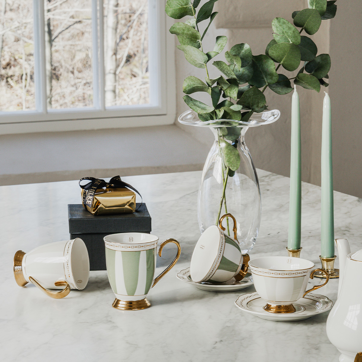 Mugg - Strisce Salvia