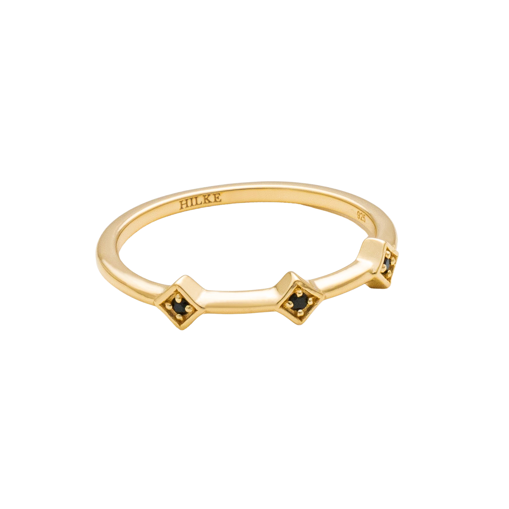 Ring Triangolo Nero 1 - Guld 7