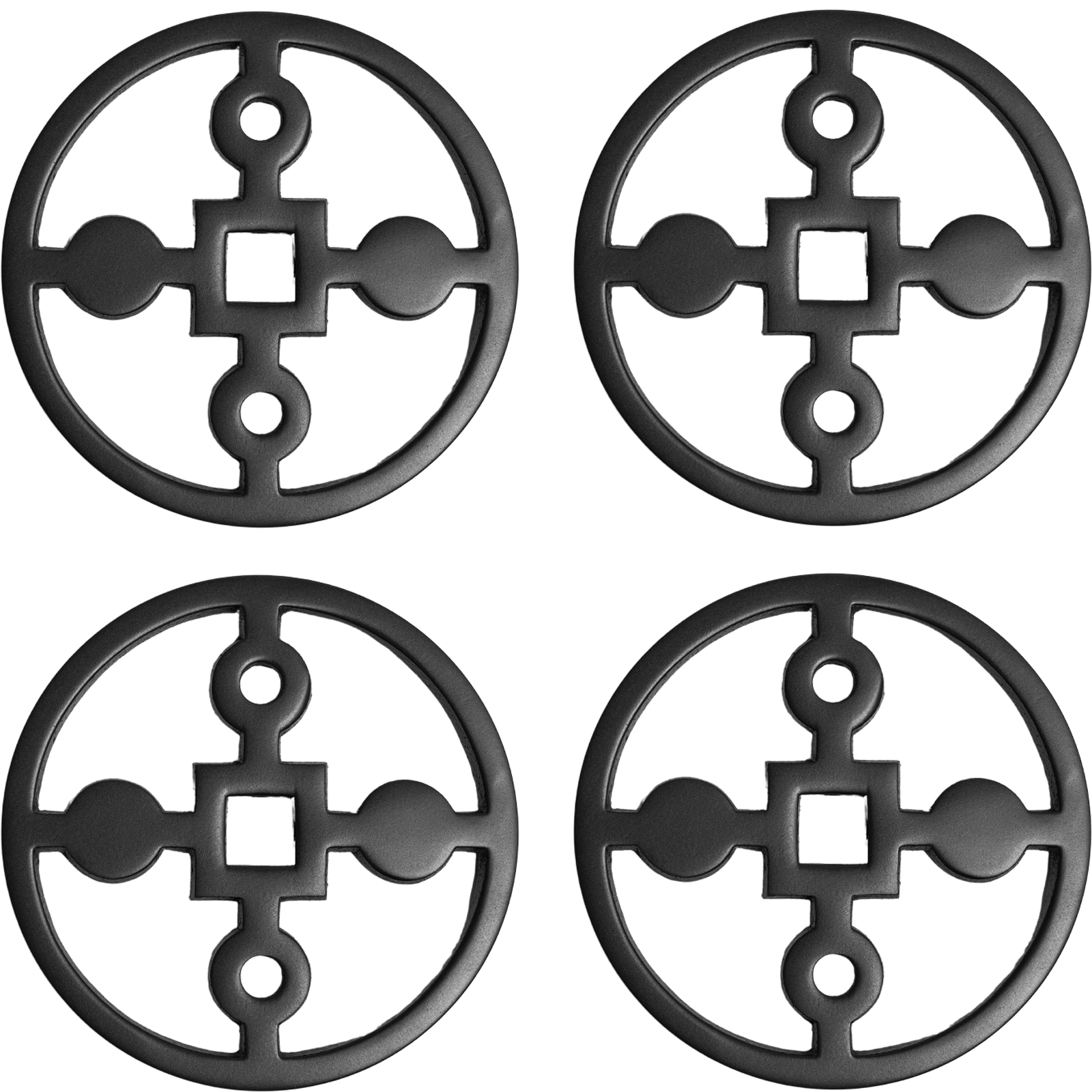 Glasunderlägg - Anima Gemella - Svart
